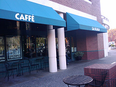Caffe La Scala door outside